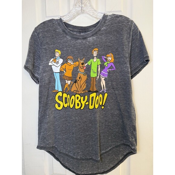 Scooby-Doo Graphic T-Shirt Size M Gray Heather Short Sleeve Cartoon - Picture 1 of 4